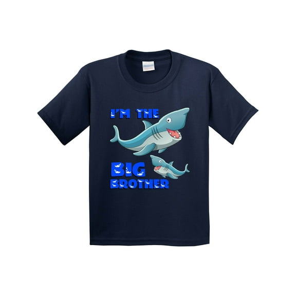 Inktastic I'm the Big Brother Shark Youth T-Shirt