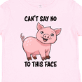 thumbnail image 4 of Inktastic Cant Say No to This Face Cute Pig Boys or Girls Toddler T-Shirt, 4 of 5