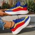 thumbnail image 3 of Women's Running Shoes Mesh Lightweight Soft Cushioned Casual Shoes Comfortable Walking Sneakers for Gym Workout Blue Size 8, 3 of 5