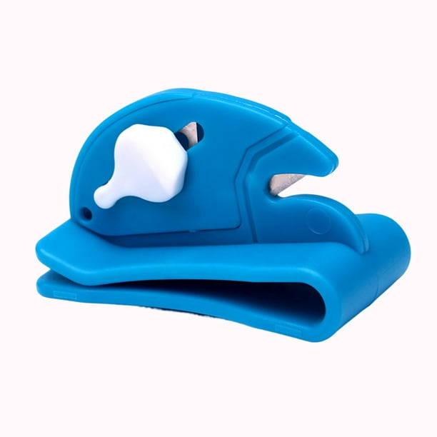 Herramienta para cortar cintas de globos, perforar globos, abrir paquetes, abrir cajas para cumpleaños Azul
