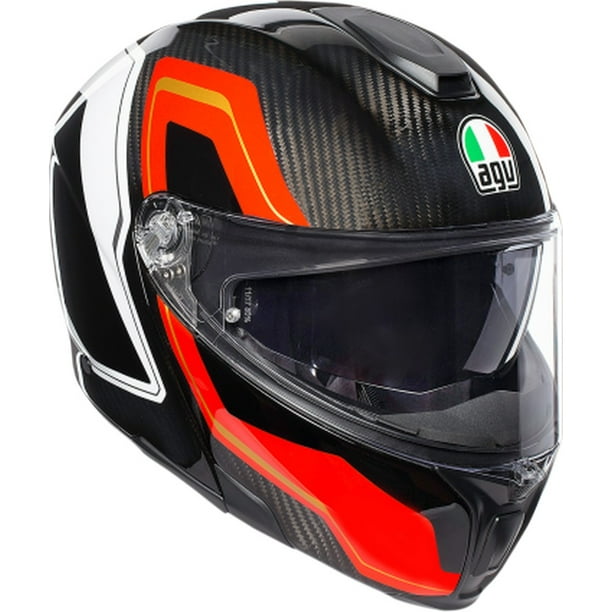 AGV Sport Modular Sharp Motorcycle Helmet Black - Walmart.com - Walmart.com