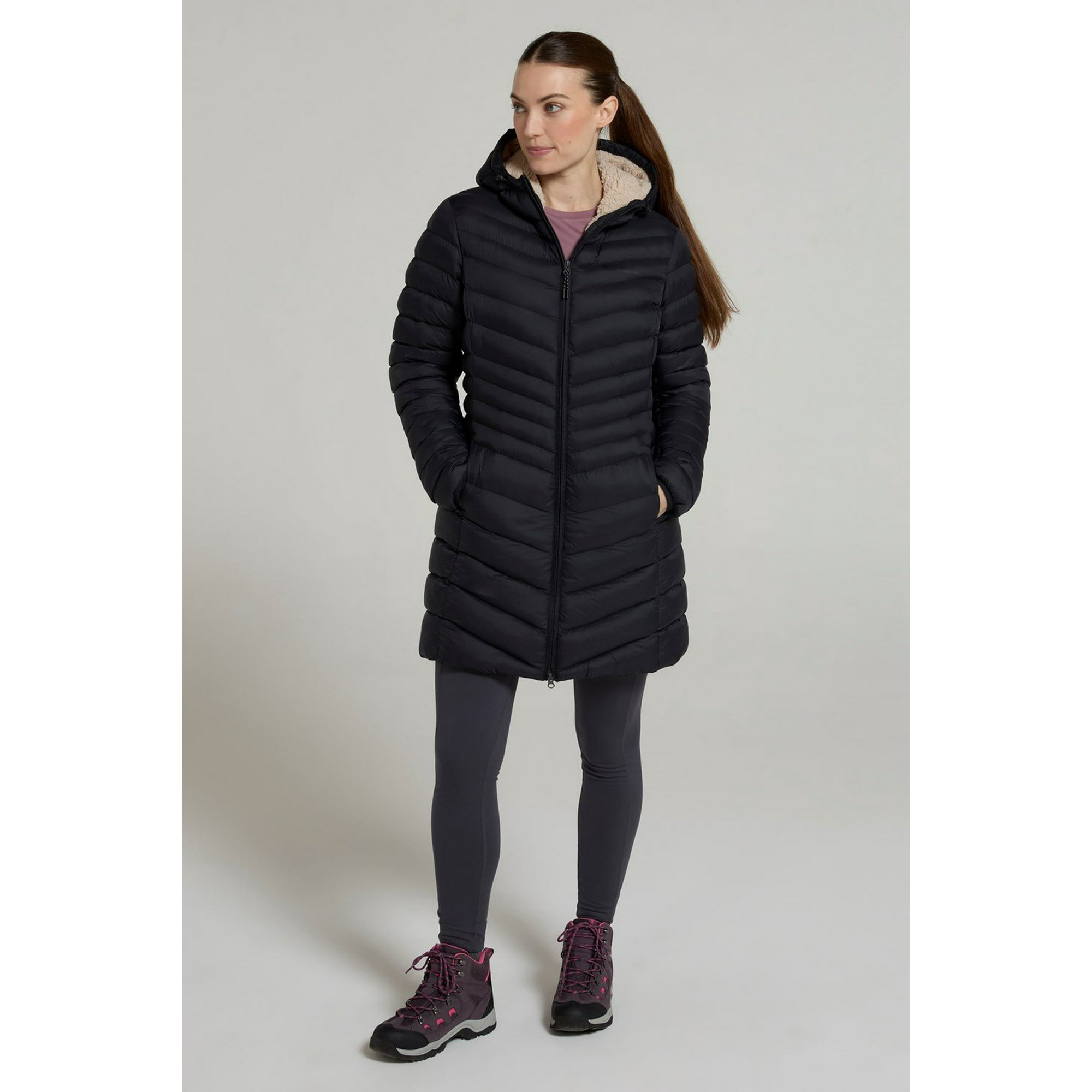 Florence womens extra long padded jacket deals
