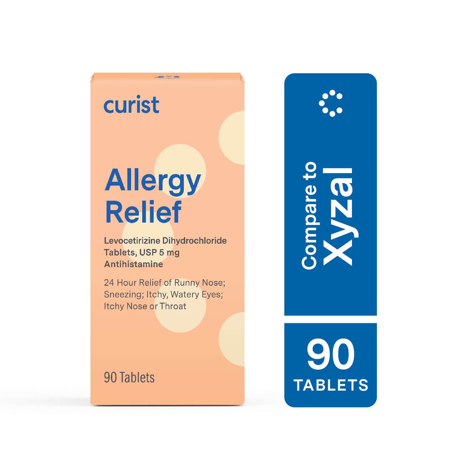 Curist Generic Xyzal 90 count Xyzal Generic Allergy Relief Medicine