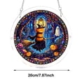 thumbnail image 2 of Halloween DIY Acrylic Puzzle Suncatcher Stained Glass Transparent Window Hanging Ornament With Metal Chain, 2 of 4
