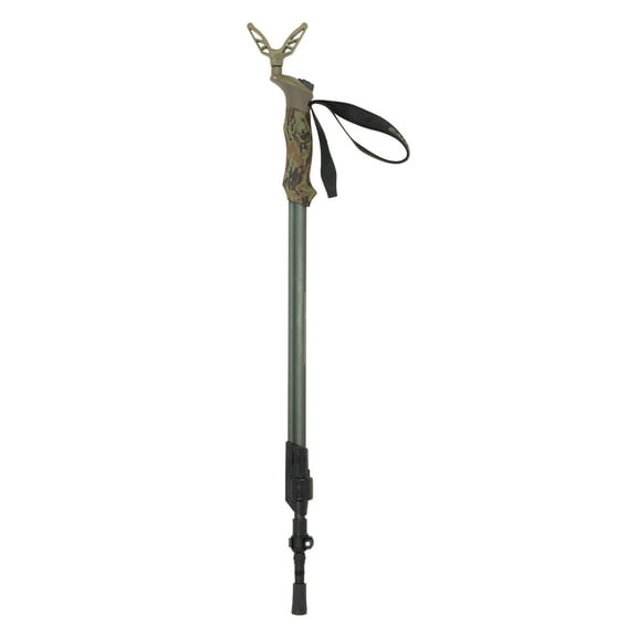 Allen Company Axial Ez-Stik Adjustable Push Button Shooting Stick, Monopod, 29" to 61"H, Matte Green