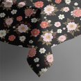 thumbnail image 5 of Pioneer Flower Floral Print Pattern Square Tablecloth, Waterproof Wipeable Spillproof Washable Table Cover for Home Kitchen Party and Daily Decor 60"x60", 5 of 6