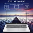 thumbnail image 2 of HP 17.3" Touchscreen Business Laptop, HD+ (1600 x 900) Display, Intel Core i7-1355U, 8GB RAM, 256GB SSD, Anti-Glare,HD Camera,Win11 Pro, Lifetime Office, Natural Silver, 2 of 7
