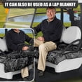 thumbnail image 5 of Whosucclay Spider Web Soft Golf Cart Seat Cover Blanket, 4 Pockets Breathable Golf Cart Seat Blanket Towel for EZGO Club Car Yamaha, 52.36" x 32.28", 5 of 7