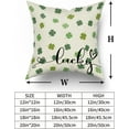 thumbnail image 6 of St Patricks Pillow Covers 16x16 Set of 2 St. Patrick''s Day Green Colorful Lucky Clover Throw Pillows Spring Themed Shamrock Decorative Pillowcase Rustic Cotton Cushion Cover for Couch Sofa Bed, 6 of 6