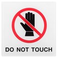 thumbnail image 1 of Do Not Touch Sign Self Adhesive Warning Sign Sticker Safety Label Sign Acrylic Do Not Touch Label, 1 of 9