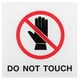 thumbnail image 1 of Señal de no tocar, señal de advertencia autoadhesiva, etiqueta de seguridad, señal acrílica, etiqueta de no tocar, 1 of 6