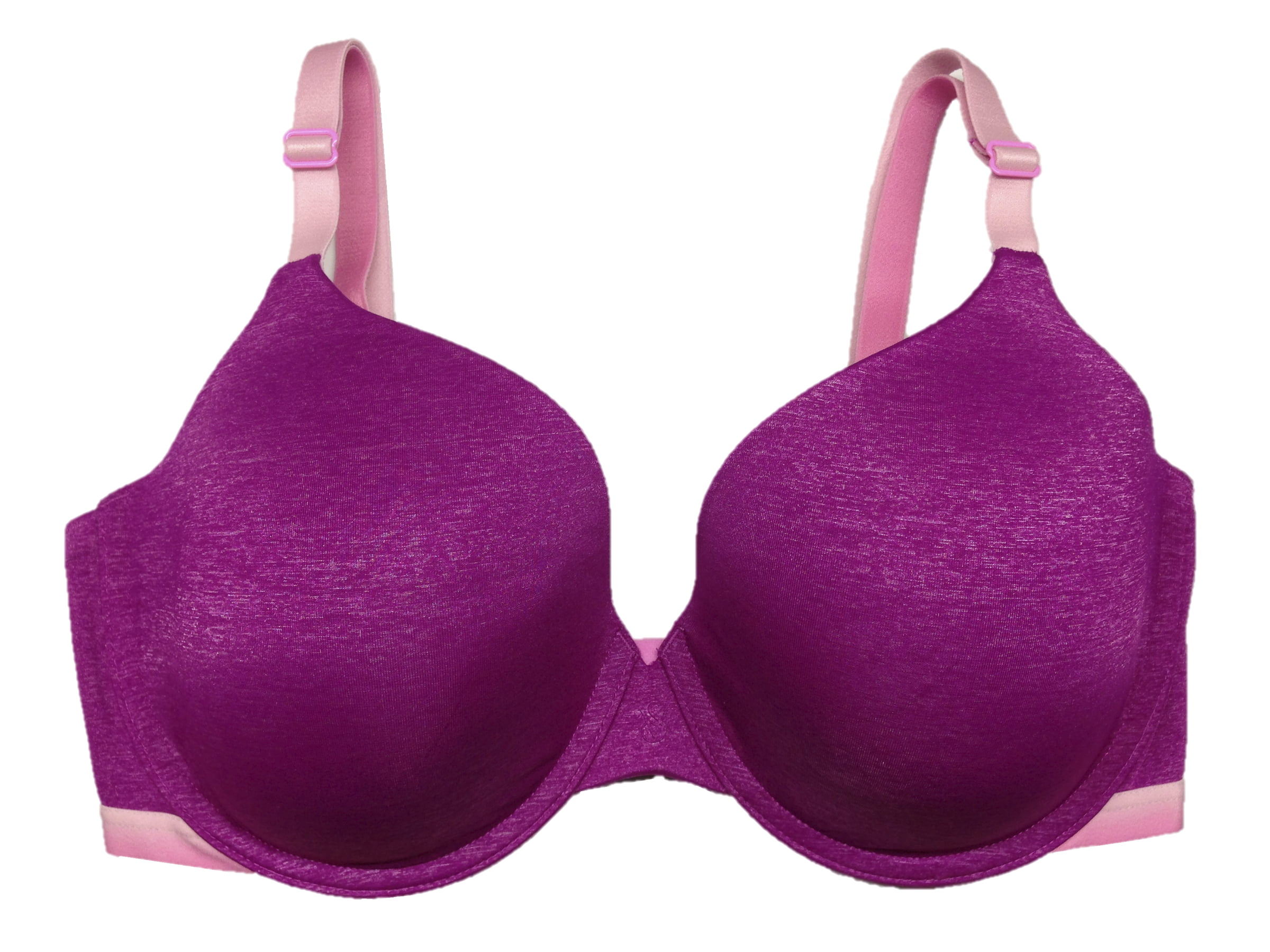 Victoria's Secret T Shirt Lightly Lined Demi Cup Bra 32D Red Burgundy Mauve  Pink Size undefined - $10 - From Heather