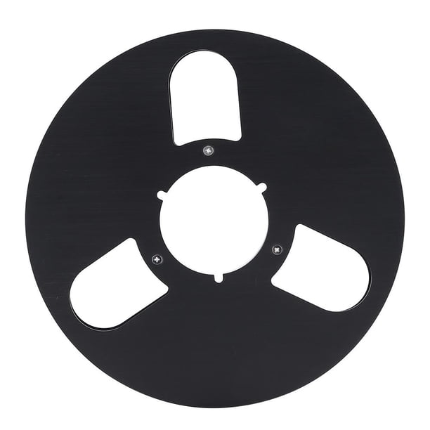 Carrete de cinta vacío 1/4 10 pulgadas universal para Studer ReVox/TEAC/BASF (3 agujeros negro)