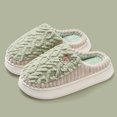 thumbnail image 1 of Pantuflas de algodón para hombre y mujer, otoño e invierno, para interiores y para calentar el hogar, 2024, nuevas pantuflas de piel para amantes en invierno para uso doméstico, 1 of 5