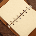 thumbnail image 2 of MesaSe Leather Retro Vintage Notebook Bound Diary Book with Leaf Pendant Travel Journal Note, 2 of 6