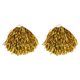 thumbnail image 1 of 1 par de anillos de plástico 50g Cheering Squad Spirited Kit de animadoras divertidas Cheer Poms para la competencia de High School y la escuela secundaria de Cheering Sports Events (Gold), 1 of 5