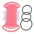 thumbnail image 2 of Ficarrico Soporte ligero para teléfono móvil para bicicleta de montaña, antideslizante, soporte de navegación para bicicleta de carretera, color rosa, 2 of 8