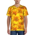 thumbnail image 4 of Haiem Hip Hop Hipster Baseball Jersey Button Down Shirts Sports Uniforms Men Women Jersey(3D Sunflowers,X-Large), 4 of 9