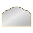thumbnail image 4 of Kate and Laurel Leanna Glam Horizontal Wall Mirror, 20 x 30, Gold, Sophisticated Large Mirror for Wall, 4 of 7
