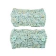 thumbnail image 3 of Yigetop Knit Headband Winter Cross Ear Warmer Head Wraps Headbands Side Buttons for Use Face Covering Winter Headband N One Size, 3 of 3