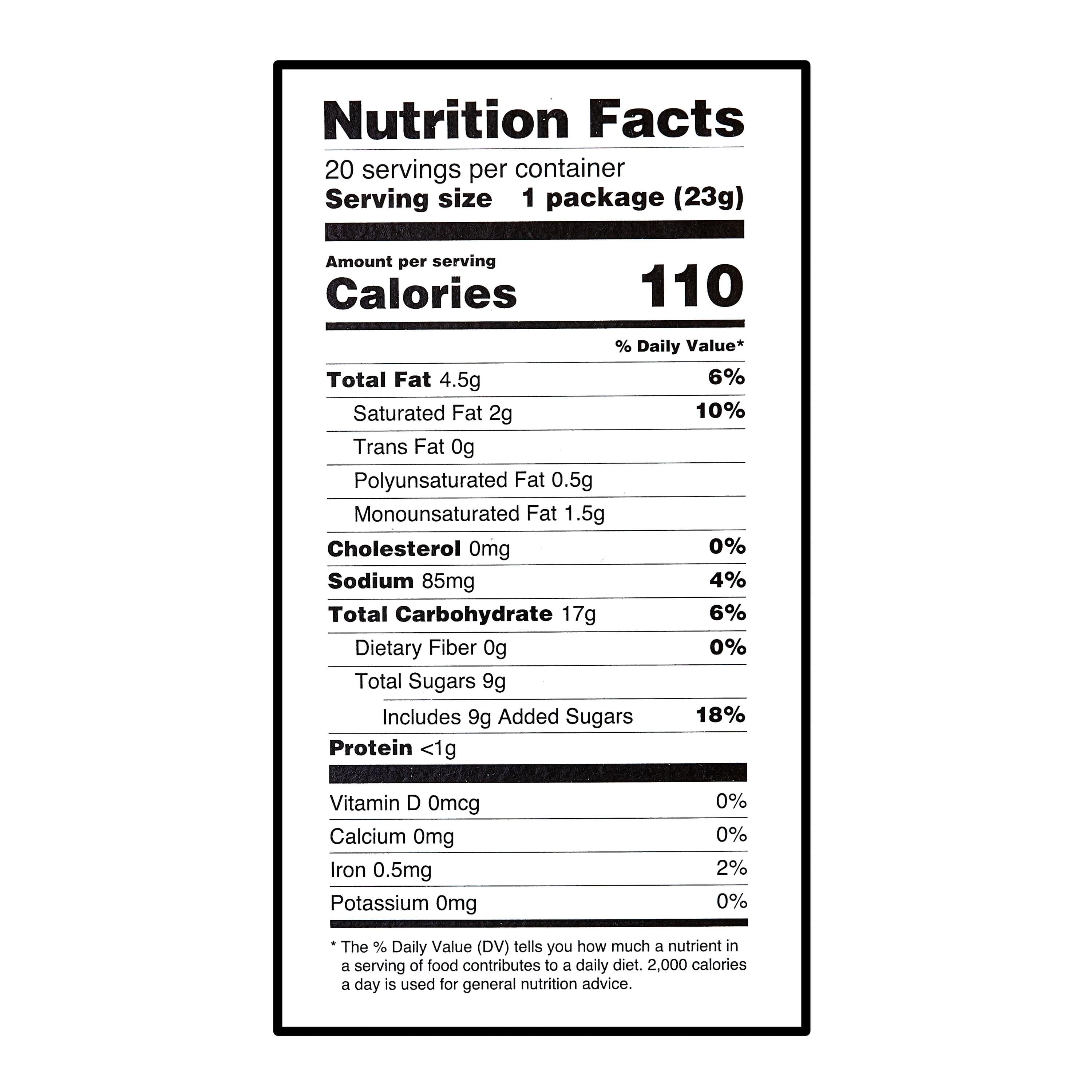 Great Value Twist & Shout Golden Sandwich Cookies Snack Pack, 0.8 oz, 20 Count