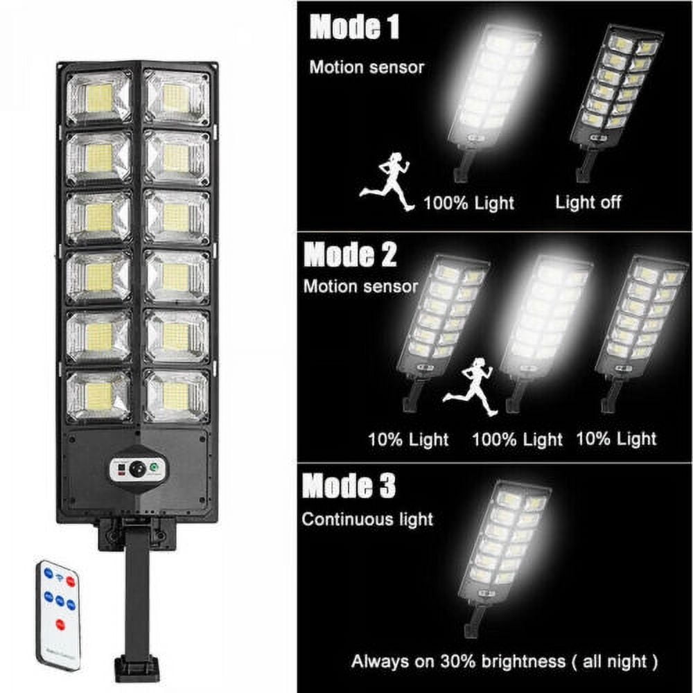 Super Bright Outdoor Solar Street Light Motion Sensor Lamp Commercial Dusk To Dawn Road Lamp