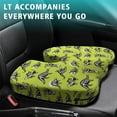 thumbnail image 4 of Premium Dinosaur Pattern Memory Foam Seat Cushion Ergonomic Chair Pad for Office Chair, Car, Airplane & Bleachers Sciatica, Tailbone Hip & Back Pain Relief - Chair Cushion for Long Office Workers., 4 of 5