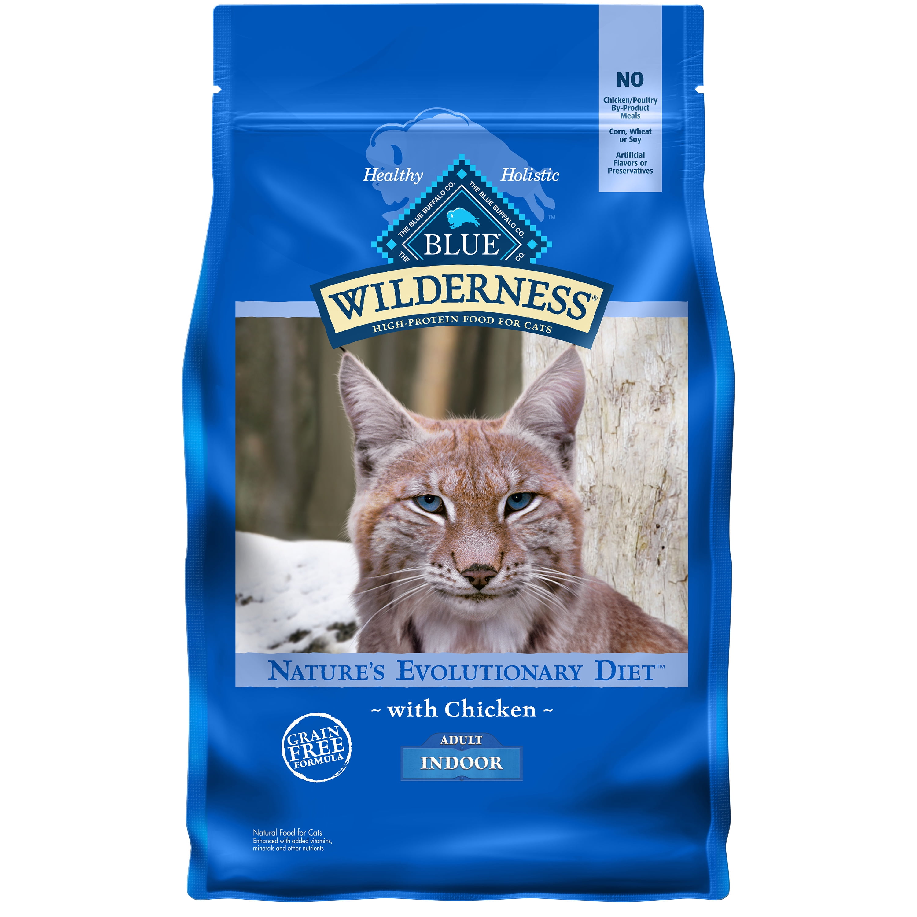 Blue Buffalo Wilderness High Protein Chicken Dry Cat Food For Adult Cats Grain Free 4 Lb Bag Walmart Com