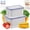 Blue, variant on 4-in-1 Fruit Storage Containers for Fridge, Transparent Plastic Food Box with Removable Drain Basket, Airtight Produce Keeper for Vegetables & Berries