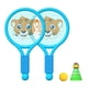 thumbnail image 4 of Raqueta de bádminton ligera y divertida para niños y niñas de 3 a 7 años. Juego para interiores y exteriores. Juego de bádminton para niños de Blue Tiger, 4 of 8