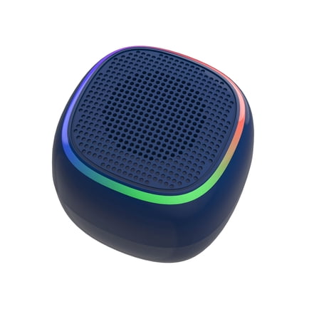 Bluescape Mini Portable Bluetooth Speaker, IPX7 Waterproof Wireless Speaker, Black with LED Lights