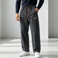 thumbnail image 4 of MYAOYI Mens Comfort Fit Jeans Drawstring Loose Denim Trousers, 4 of 7