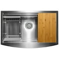 thumbnail image 4 of AKDY 30"x20"x9" Apron Farmhouse Handmade Stainless Steel Kitchen Sink, 4 of 6