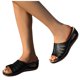 thumbnail image 3 of Bmisegm Ladies Summer Retro Solid Colour Hollow Fish Mouth Slope with Thick Bottom Beach Large Size Sandals Slippers Sandals Women Summer Black 6.5, 3 of 9