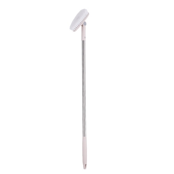 Billuyoard Cepillo de limpieza, portátil, giratorio, plegable, para mascotas, reemplazo de pelo, suelo de baño, techo, cepillos de baño, Suministros de limpieza para el hogar Beige