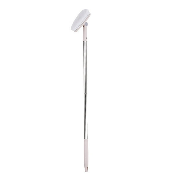 Yuarrent Cepillo de limpieza, portátil, giratorio, plegable, para mascotas, reemplazo de pelo, suelo de baño, techo, cepillos de baño, Suministros de limpieza para el hogar Beige
