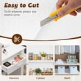 thumbnail image 5 of Godance Shelf and Drawer Liner for Kitchen Cabinet, Non Adhesive Non Slip Liner with 1 Knife and Ruler, Waterproof Washable EVA Mat for Kitchen, Drawer, Fridge, 11.8 x 236inch, White, 5 of 7