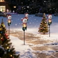 thumbnail image 5 of Taicans Christmas Pathway Lights Solar Snowman Decorative Metal Yard Stake Light Outdoor Decor,Christmas Stake Decor for Garden Landscape Patio Walkway Winter Decoration, 5 of 6