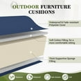 thumbnail image 6 of Poteban Outdoor Cushions for Patio Furniture Replacement, Waterproof Patio Furniture Cushions, Deep Seat Patio Cushions, Patio Seat Cushions for Outdoor Sectional (Navy Blue), 6 of 7