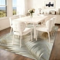 thumbnail image 2 of Modern Minimalist Rug, Luxury Marble Feathers Printed Area Rugs for Bedroom, Gold Palm Leaf Rugs, Washable Carpet, Aesthetic Carpet Floral Home Decor-4' x 5', 2 of 7