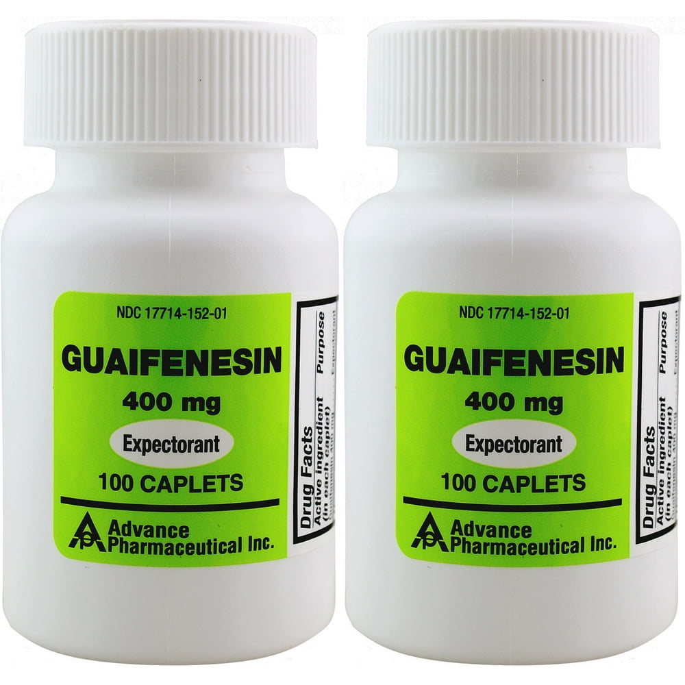 Mucus Relief Guaifenesin 400 mg 200 Tablets Generic for Mucinex Chest