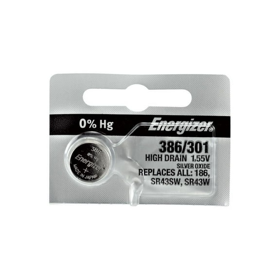 386-301Tz 0% Mercury Multi Drain Energizer Watch Battery