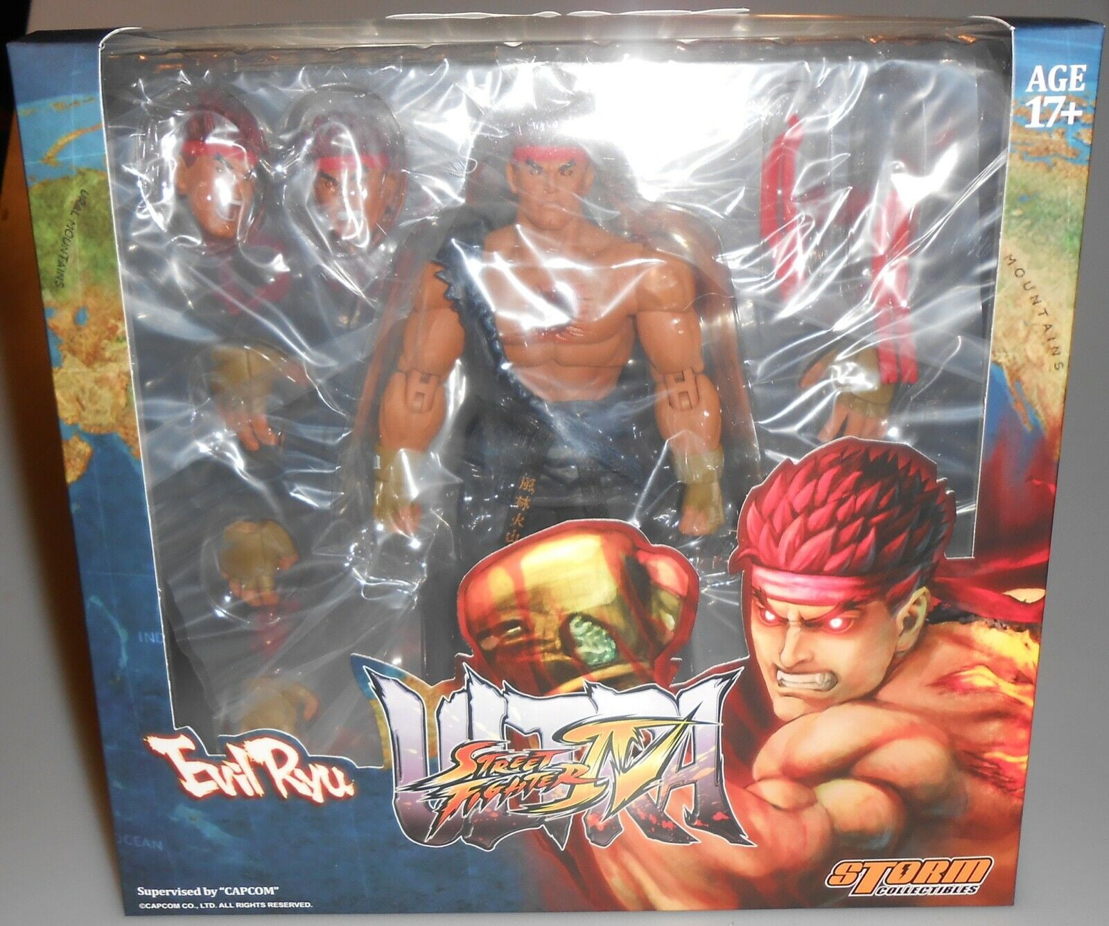 Ultimate Street Fighter IV 7 Inch Action Figure - Evil Ryu