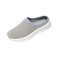 thumbnail image 2 of Domzle Women's Slip-On Mules Sneakers Backless Knit Comfortable Lightweight with Arch Support Walking Shoes for Travel House Office Green 44, 2 of 9