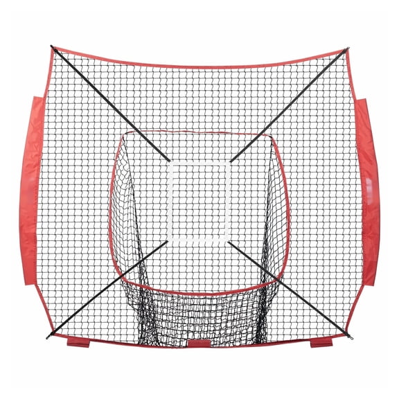 7x7ft Baseball Softball Practice Net, Portable Batting Cage for Hitting, Pitching, Catching - Replacement Net Only