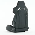 thumbnail image 3 of imerelez Universal Racing Seats with Dual Sliders, PU & Carbon Leather Reclinable Right Passenger Side, 3 of 7