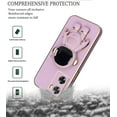 thumbnail image 6 of Compatible with Oppo A57 4G Case Silicone TPU Plating, Oppo A57 4G Cases Cute Astronaut Pattern Phone Case with Stand (Purple), 6 of 14