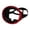 Red, variant on DYNWAVECA Single Lens Diving Mask Eyewear Waterproof Large Frame Comfortable, Oval Shape Snorkeling Glasses for Spearfishing, Fisherman Fluorescent Yellow