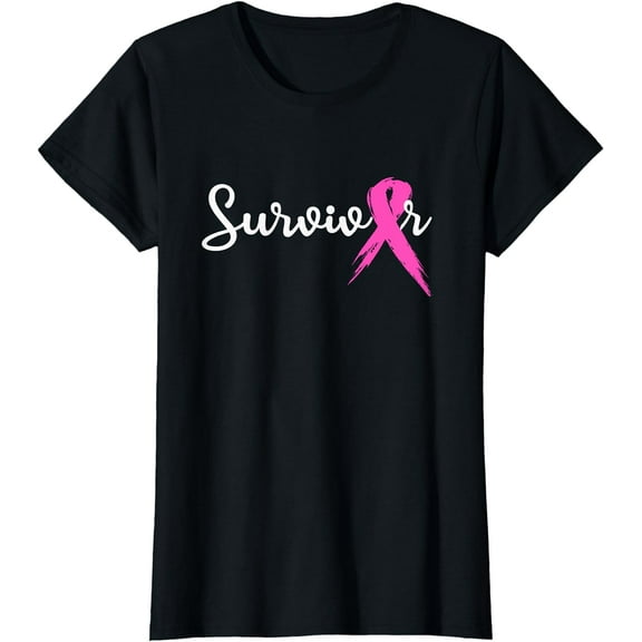 Breast Cancer Awareness Pink Ribbon Survivor Gift T-Shirt