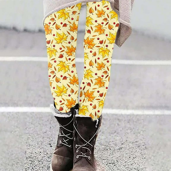 Lolmot Winter Pants for Women Warm, Women High Waist Halloween Print Leggings Basic Causal Yoga Workout Running Gym Leggings Thermal Tights Pants